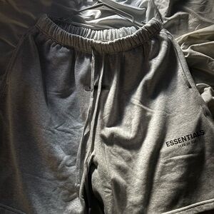 Fear of God Essentials Gray Hybrid Shorts